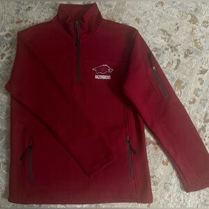 Colosseum Arkansas Razorbacks Quarter-Zip Sweatshirt